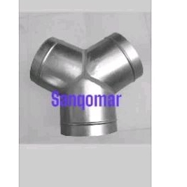 sok sambungan Y pipa ducting 8"