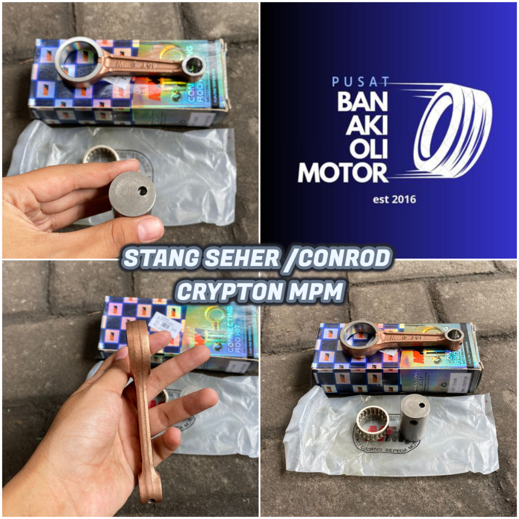 CONROD CONNECTING ROD STANG SEHER CRYPTON MPM || STANG SEHER / STANG PISTON CRYPTON MERK MPM