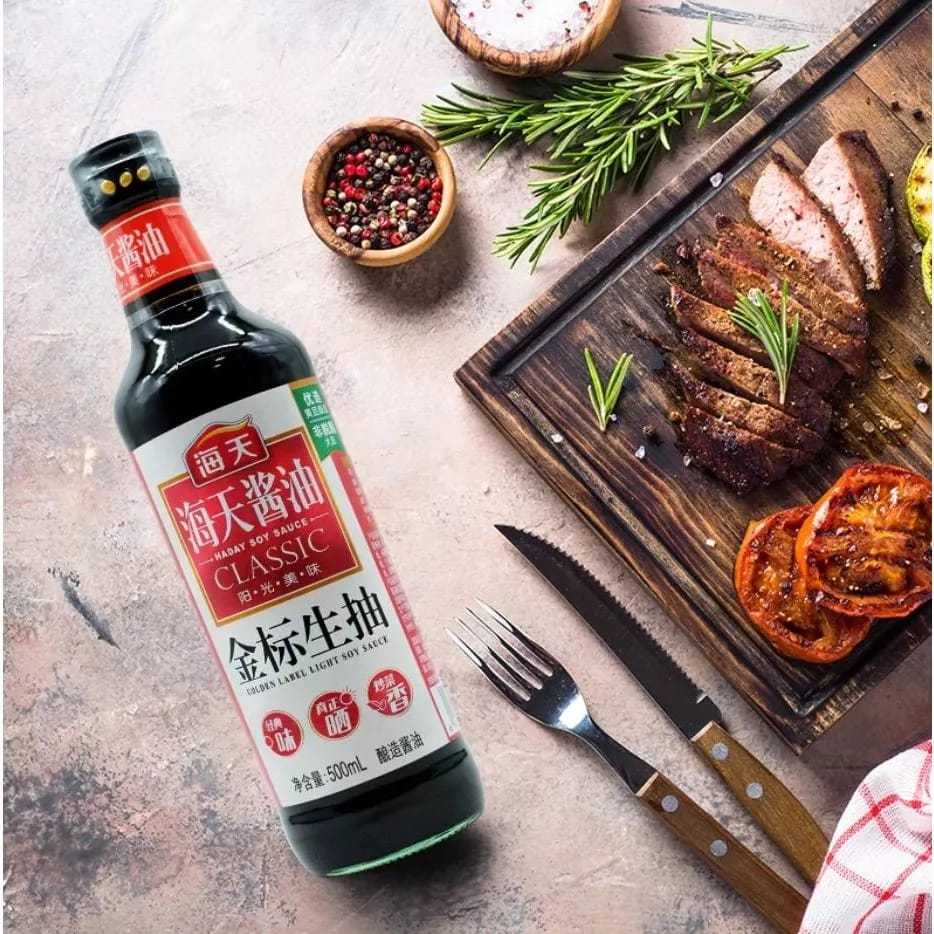 

KECAP ASIN Haday Light Soy Sauce 500 ml Kecap Asin Golden Label HaiTian Halal --sinomart