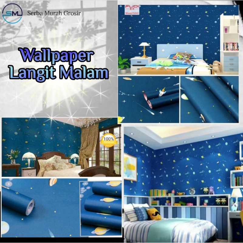Walpaper Ruang Tamu/Wallpaper Kamar tidur/Wallpaper Langit Gelap