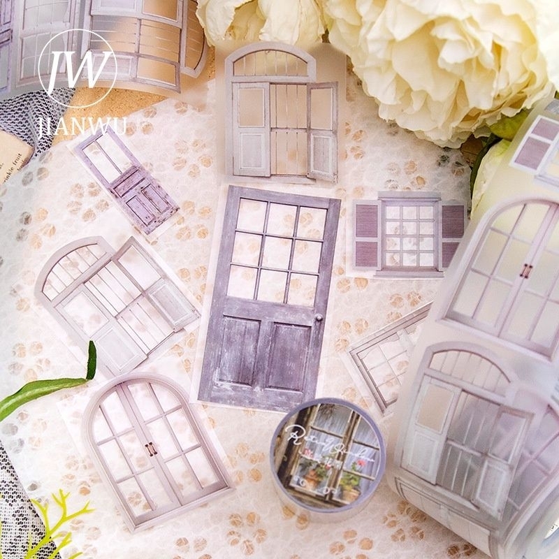 

1 loop pet tape door bullet journal journals journaling ephemera washi tape moon frame