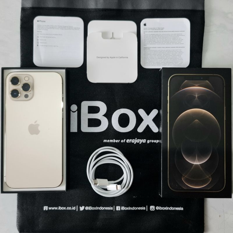 Iphone 12 Pro Max 256 GB IBOX Gold Pemakaian Cewek