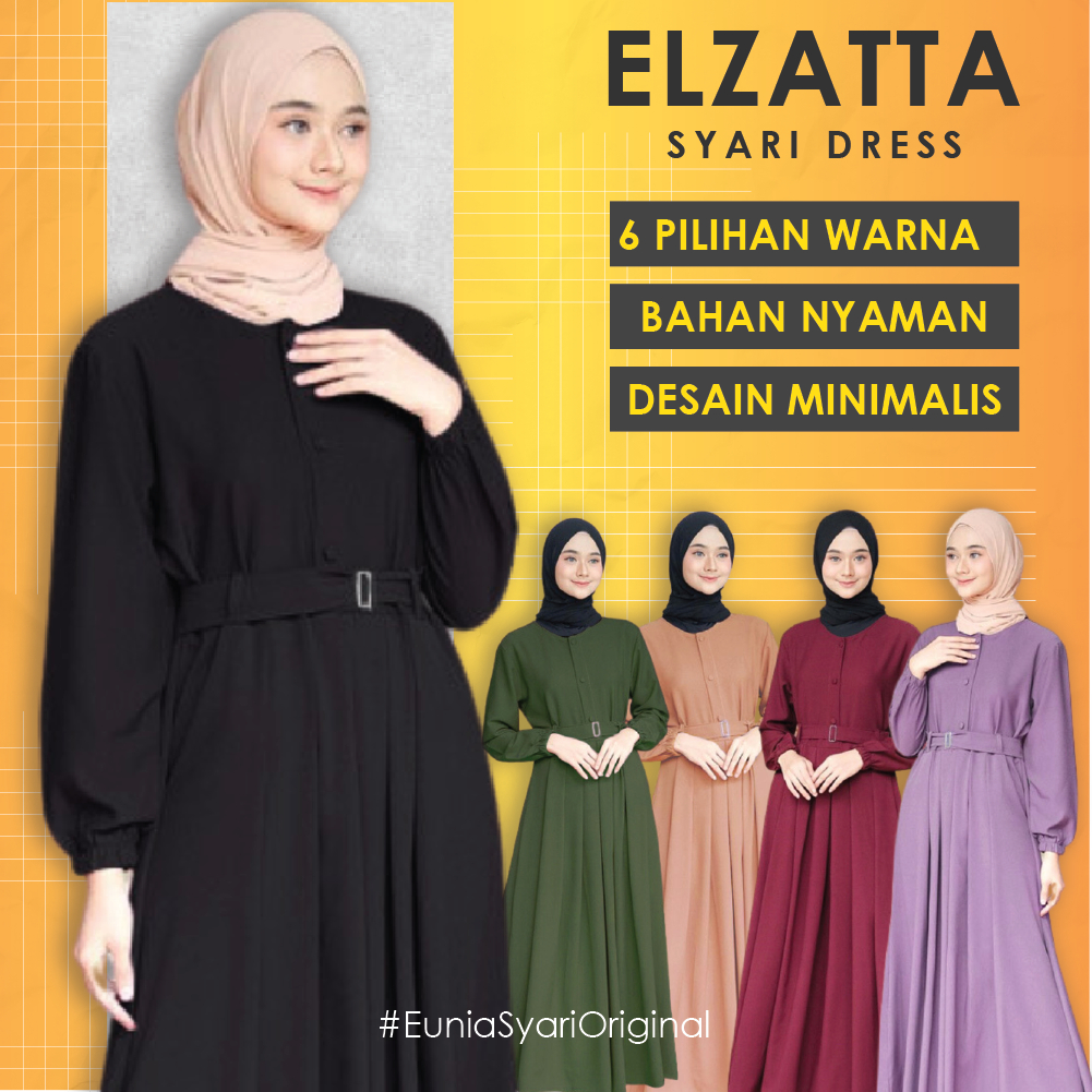 Abaya Gamis Wanita Hitam Polos Dress Gamis Wanita Dewasa Lebaran Model Terbaru Kekinian 2023