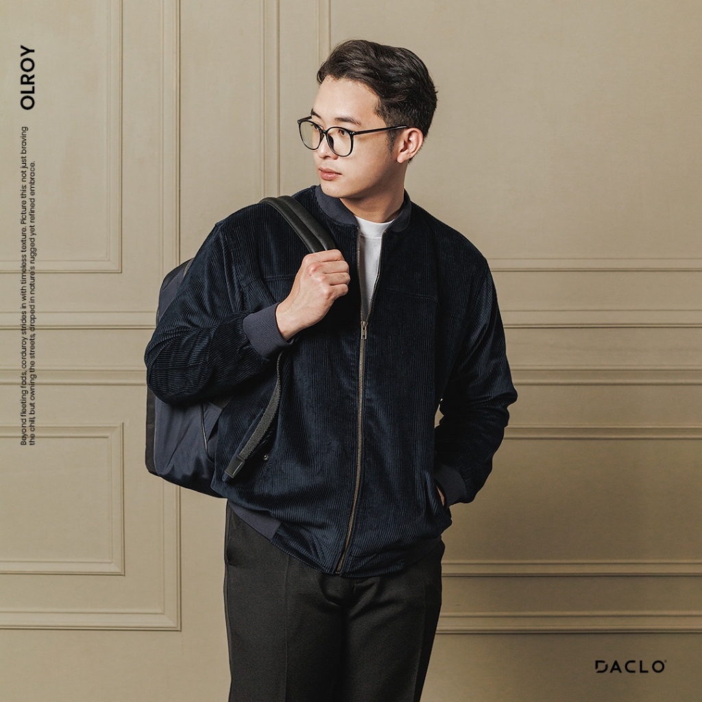 Jacket Bomber Corduroy - Olroy (Dark Navy)