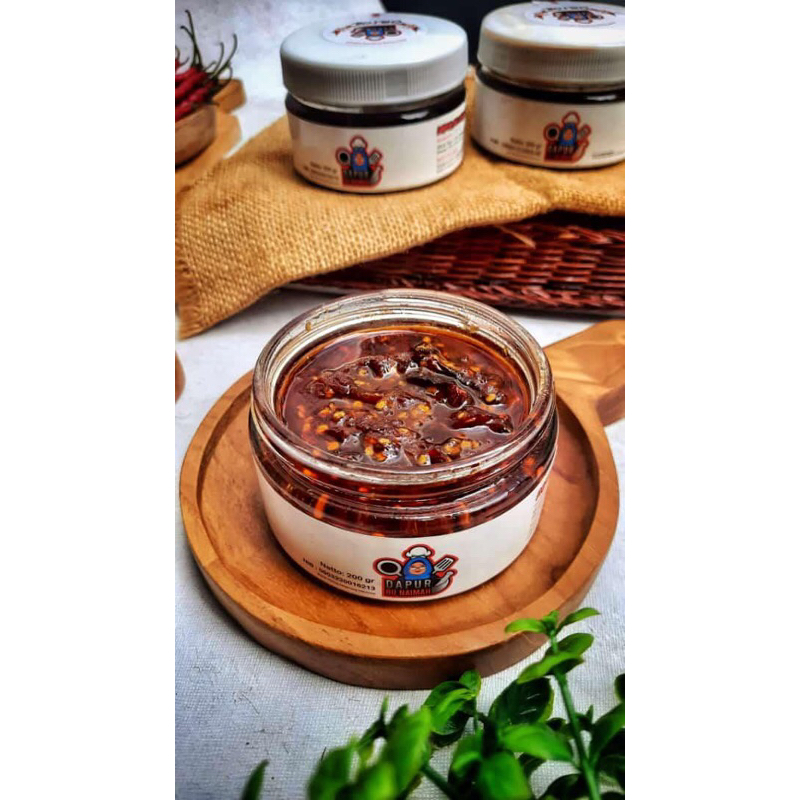 

CHILI OIL 200 gram / KEMASAN TOPLES PLASTIK