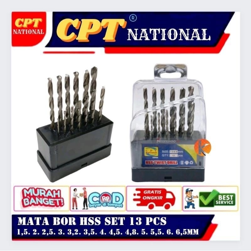 mata bor set 13pcs CPT NATIONAL
