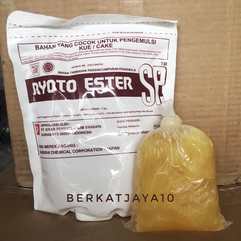 

Reay Stk Pelembut Kue RYT ESTER SP Kemasan plastik 25gr Emulsifier Pengembang Kue 41