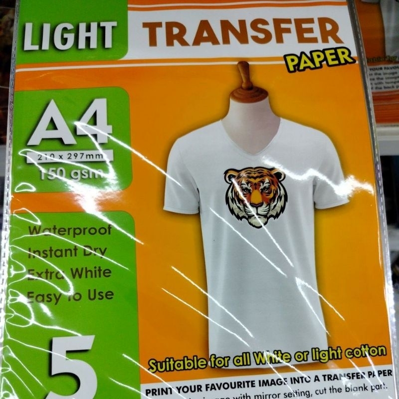 

kertas light transfer paper