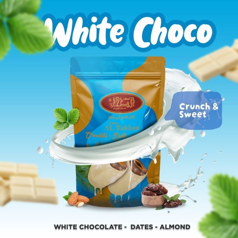

KURMA WHITE CHOCO ALMOND PREMIUM - Timur tengah ( white choco)