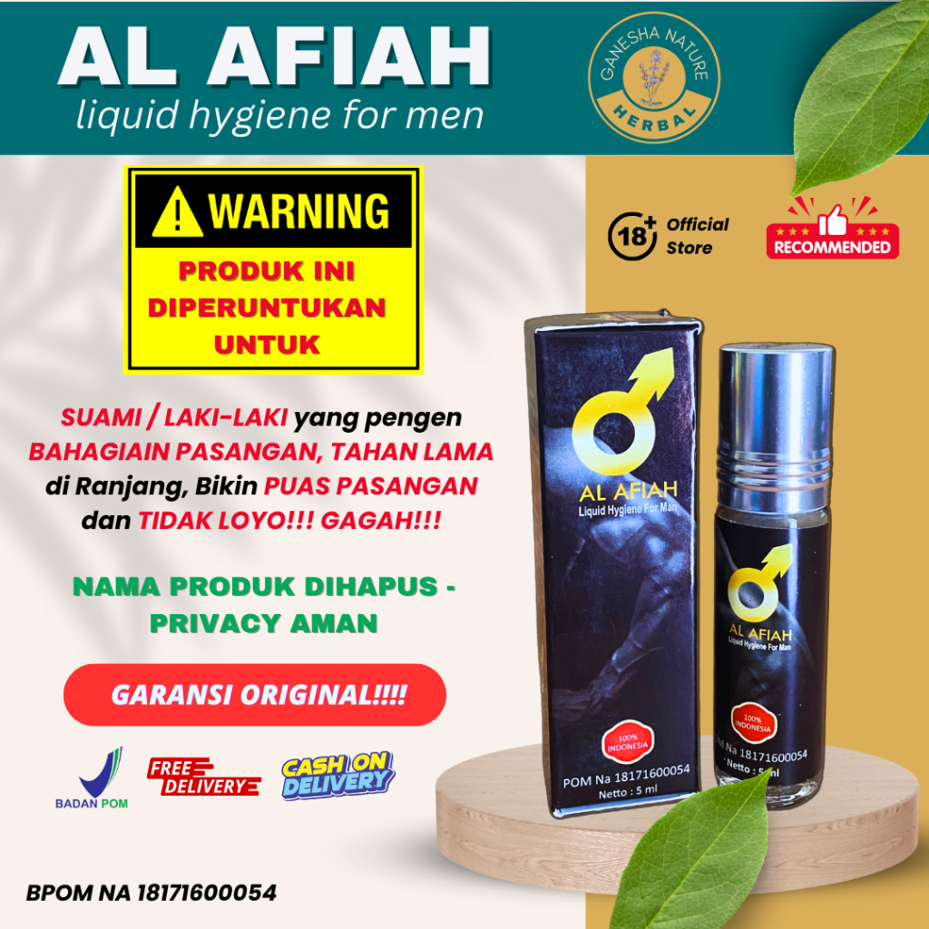 ORIGINAL Al Afiah Hajar Jahanam Mesir Asli Original 100% BPOM - Mengatasi Lemah Syahwat Dan Tahan La
