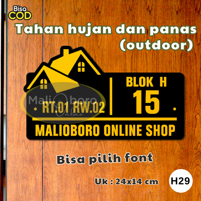 PAPAN NOMOR RUMAH AKRILIK | NOMER RUMAH AKRILIK | NO RUMAH AKRILIK | ALAMAT RUMAH HURUF 2818