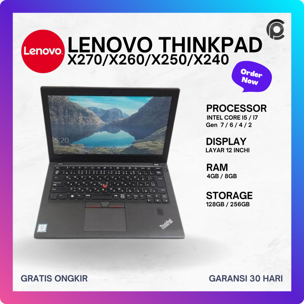 Lenovo ThinkPad A275 A475 X13 X395  X220 X230 X240 X250 X260 X270 X280 X390 AMD Pro Ryzen i3 i5 i7 R