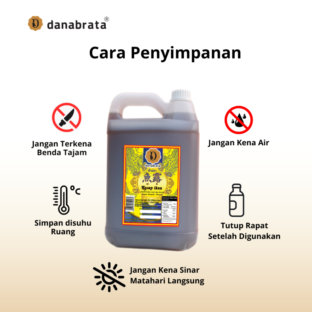 

ADY78 Danabrata Kecap Ikan Bumbu Masak Halal 5 liter / Fish Sauce
