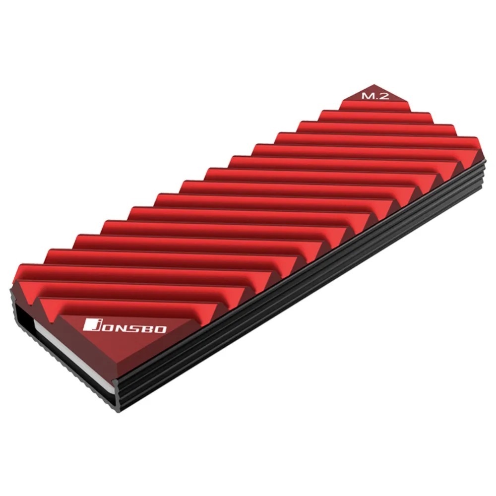 JONSBO Heatsink SSD NVMe M.2 2280 Premium Cooler M2-3 Aluminum Red