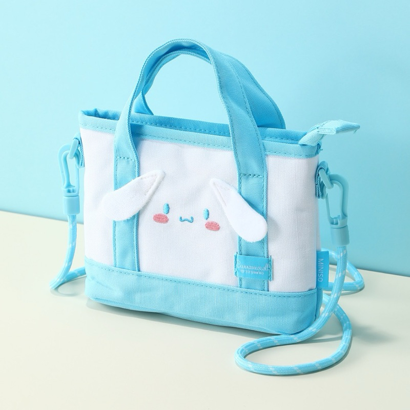 COD Miniso Denpasar Kuromi Plush Coin Purse with Strap Dompet Koin Miniso Cinnamoroll Mini Bag Kurom