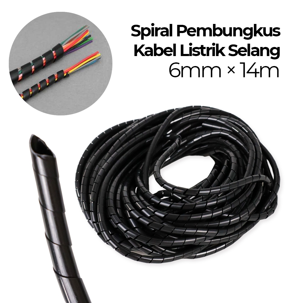Spiral Pembungkus Kabel Listrik Pelindung Kabel Listrik Organizer
