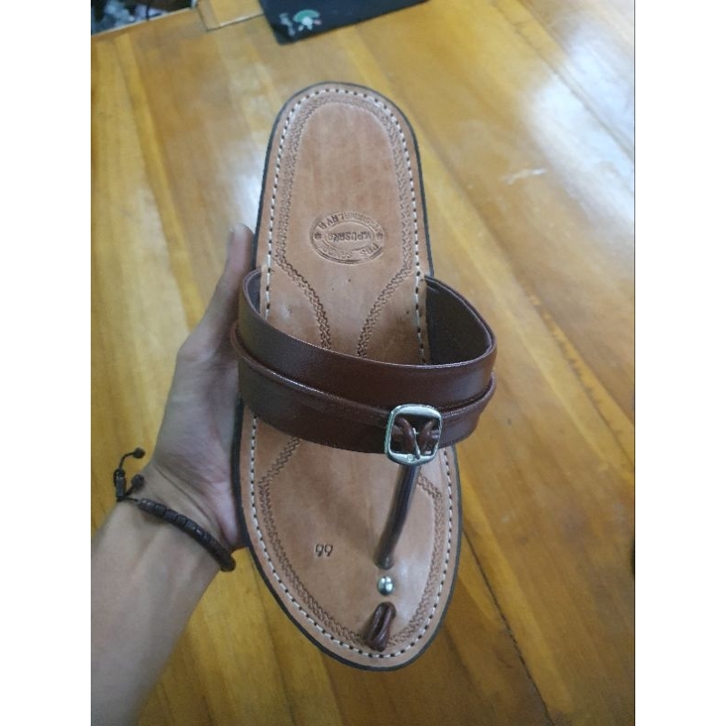 SANDAL TEROMPAH ASLI KULIT Sendal Jepit Tradisional