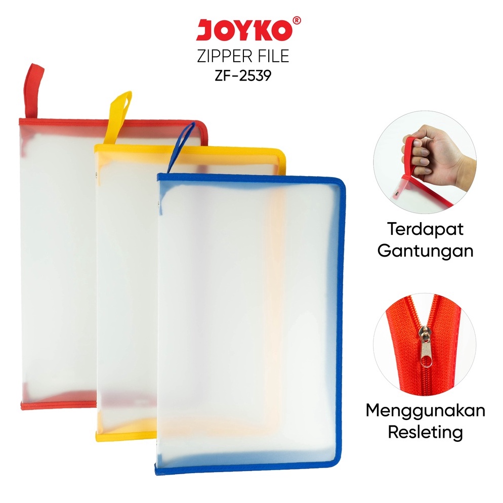 

Kualitas Premium Zipper File Map Plastik Resleting Jyk ZF2539 F4 Merah JQK