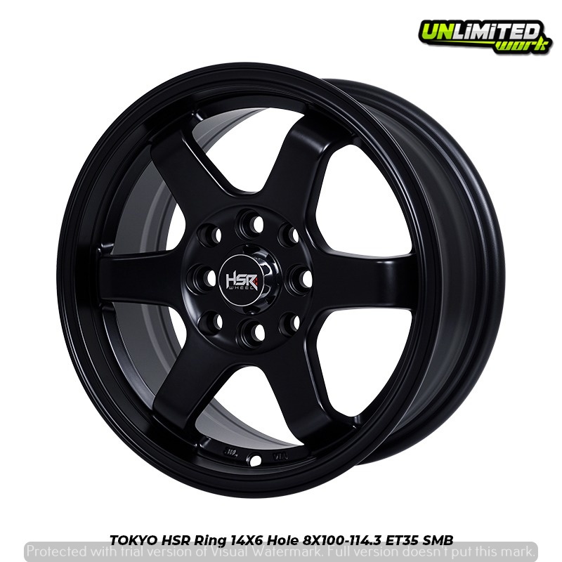Velg Racing R14 Palang 6 HSR Tokyo Buat Karimun Ayla Sirion Mirage