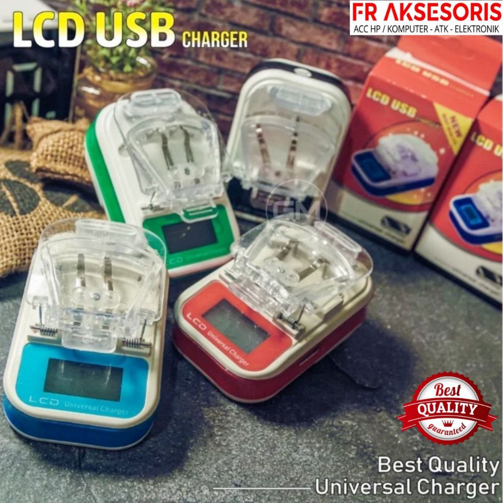Charger Desktop Universal Fleco Charger Kodok LCD Charger Baterai Hp