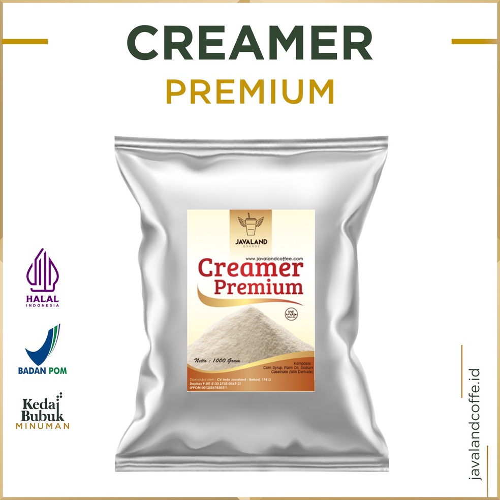 

Sikat abis Javaland Bubuk CREAMER KRIMER 1Kg PREMIUM Non Dairy Creamy Caf