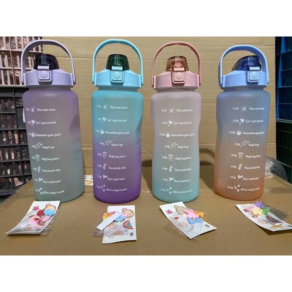 BOTOL MINUM 2 LITER Lucu TEMPAT MINUMAN 2L Kekinian Viral Botol Minum