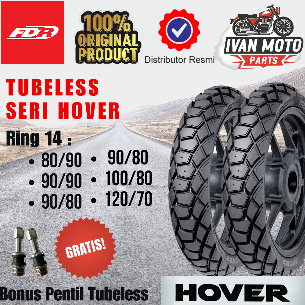 Ban FDR Ring 14 FDR Tubeless tubles Hover Ring 14 Tubeless Ban Motor Tubles Performance Tire