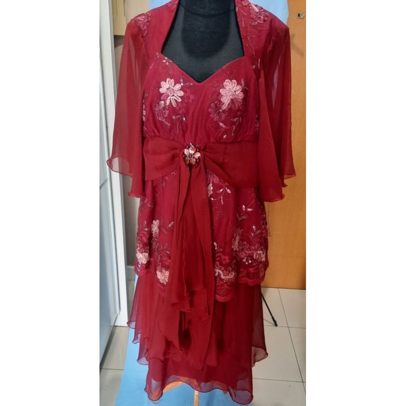 Rok blus pesta brokat,sifon