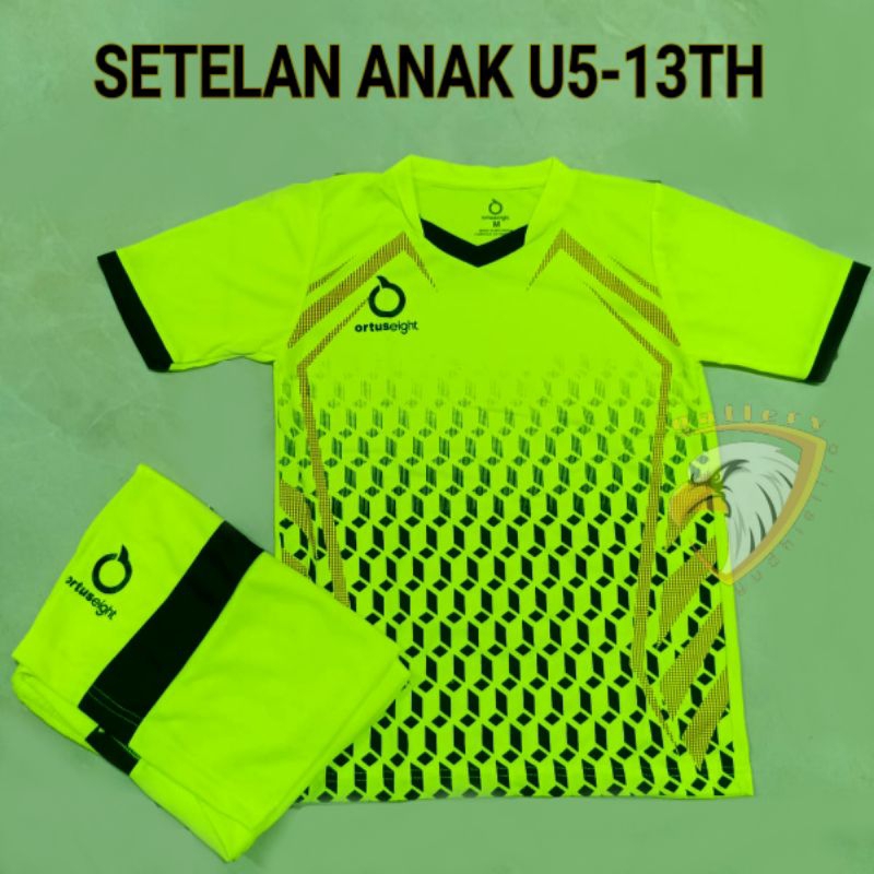 Terbaru stelan jersy bola anak baju bola futsal Voli SSB junior putra putri seet baju celana