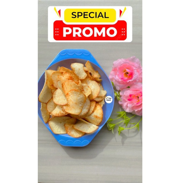 

Keripik Singkong Renyah 200 gram kripik singkong asin