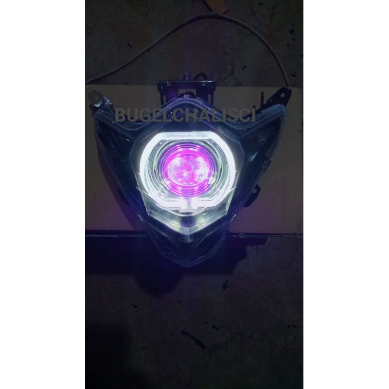 Reflektor Lampu Depan Suzuki Satria Fu Facelift Model Custom Biled Projie daymaker