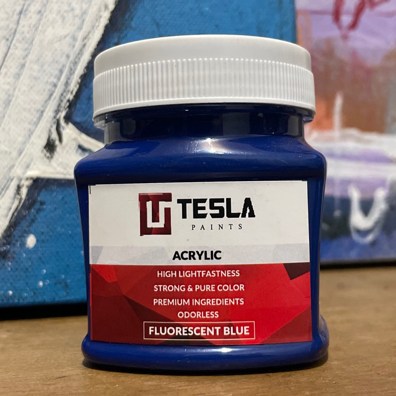 

TESLA PAINTS - ACRYLIC - FLUORESCENT BLUE 125ML