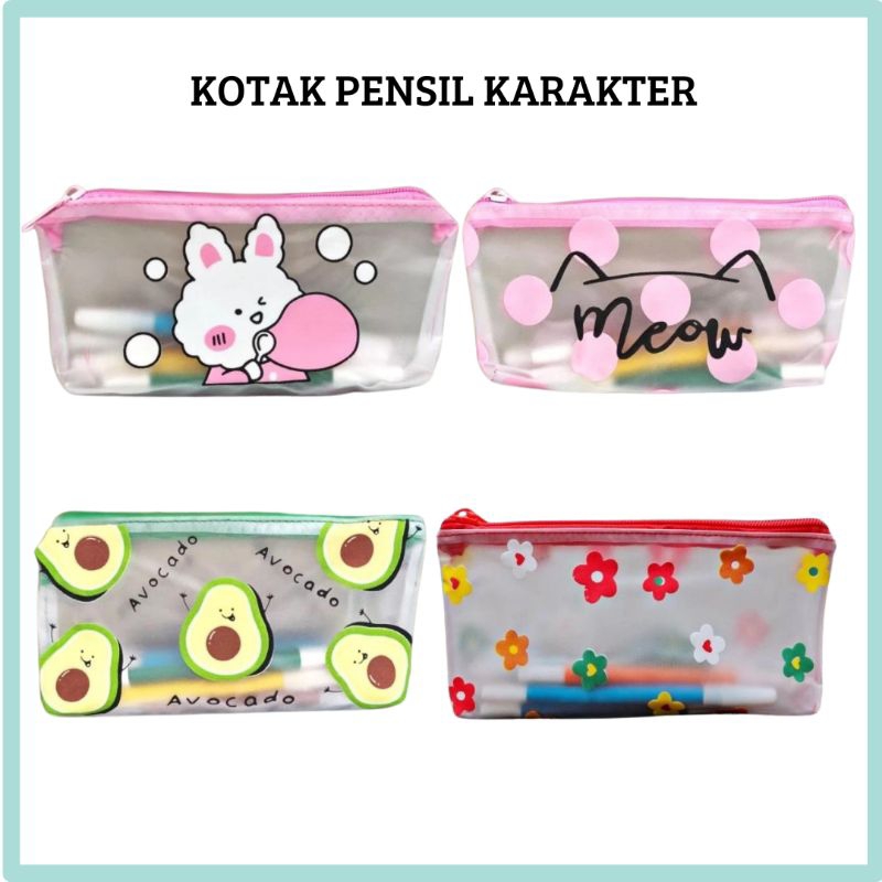 

MURO KOTAK PENSIL - Tempat Pensil Karakter Transparan