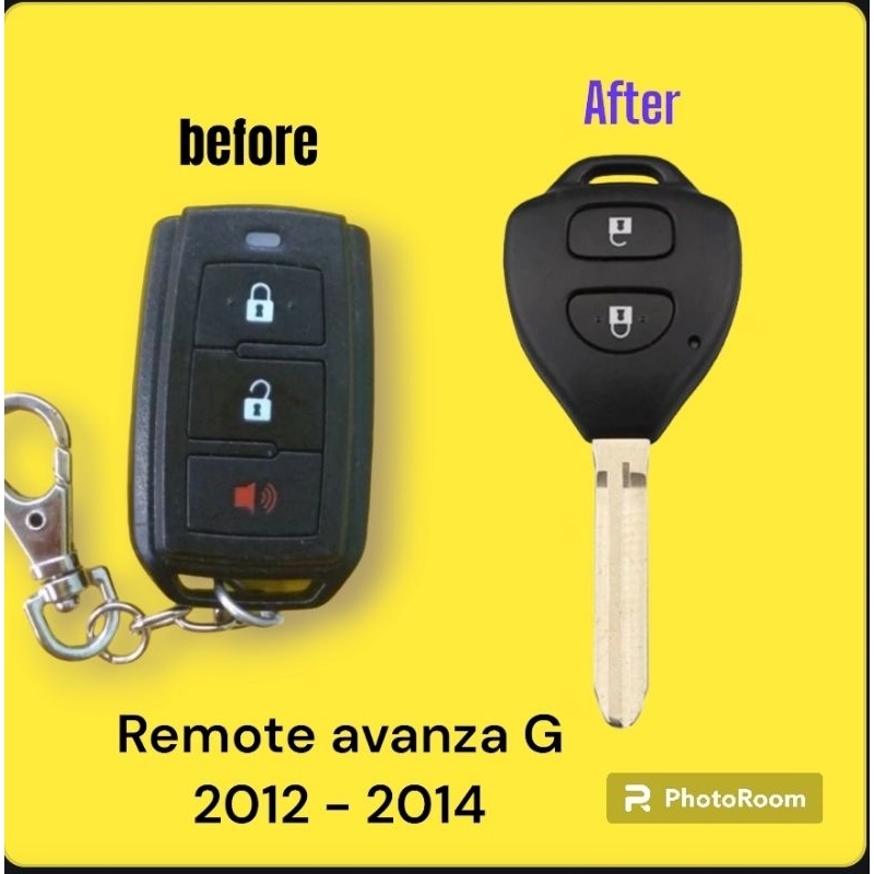 remote avanza G 2012-2014