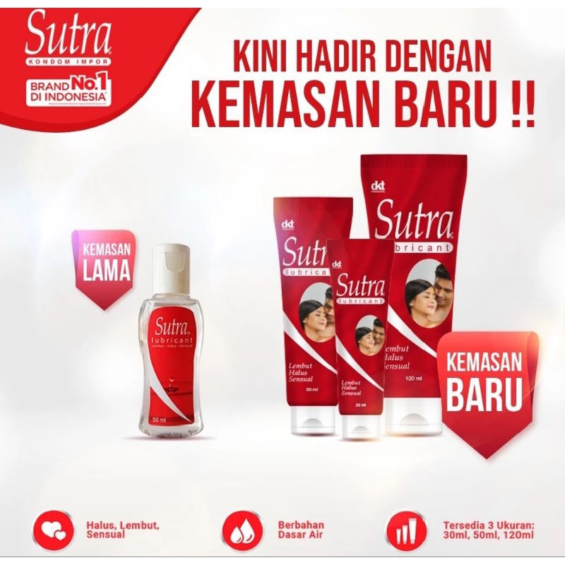 Sutra Lubricant Gel Pelumas Pelicin untuk Pasutri