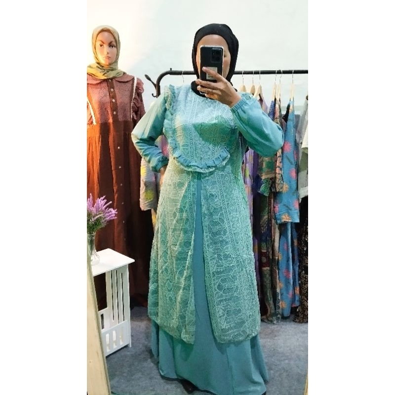 DRESS MALIKA Busana Muslim Gamis Malika