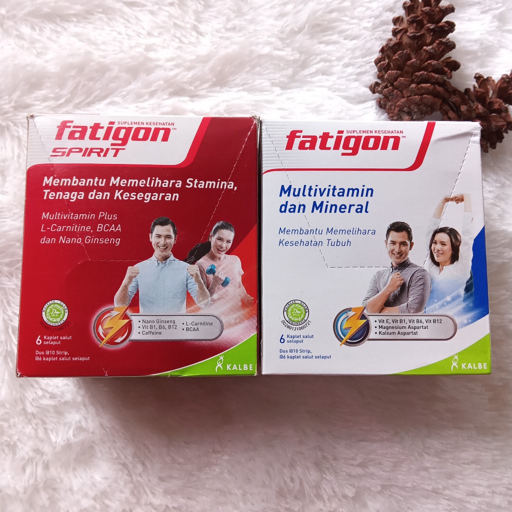 FATIGON SPIRIT | FATIGON MULTIVITAMIN MINERAL | PENAMBAH STAMINA | MEMELIHARA STAMINA | MEMELIHARA T
