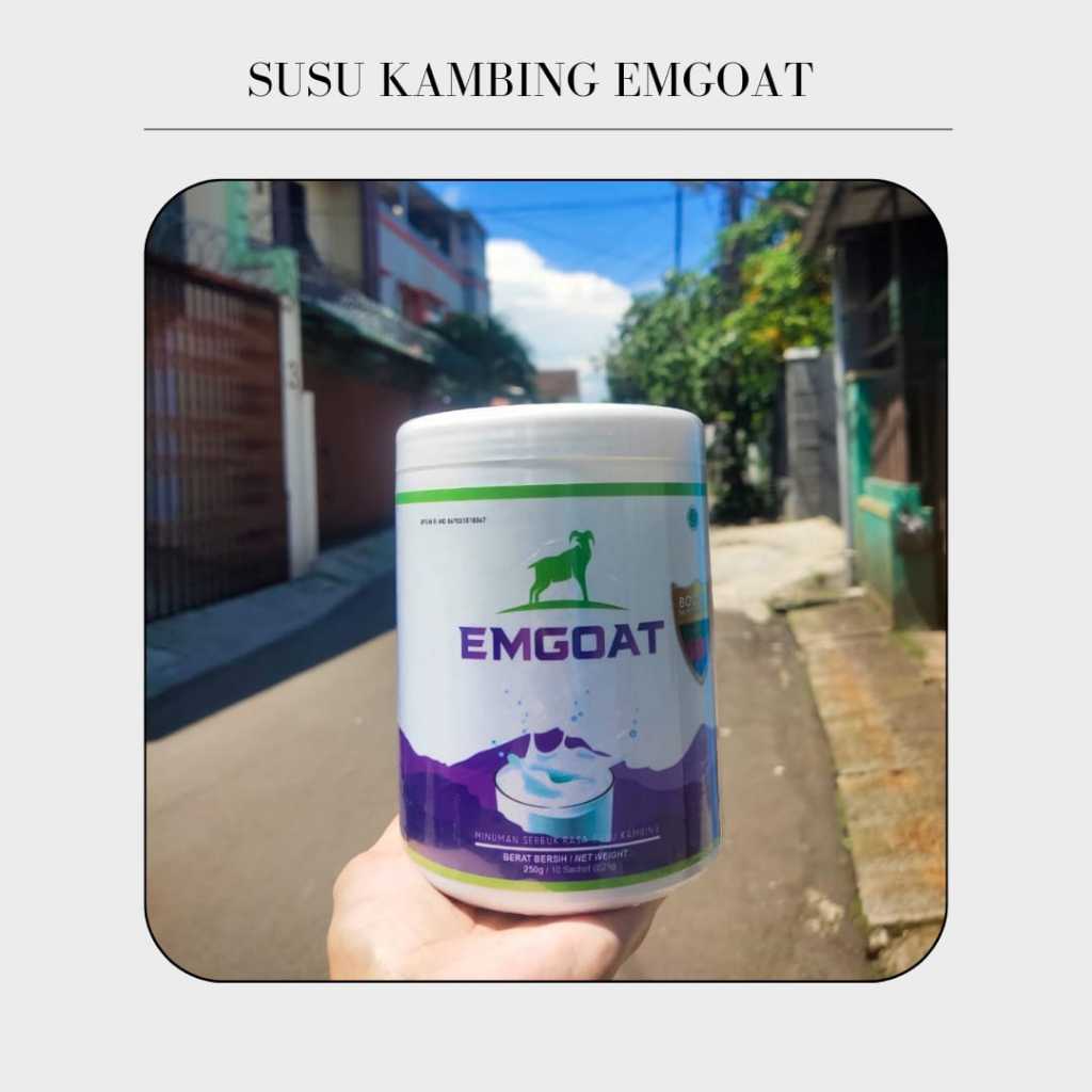 

EMGOAT SUSU KAMBING - 1 POT ISI 10 SACHET - SUSU KAMBING ETAWA - EMGOAT - ORIGINAL