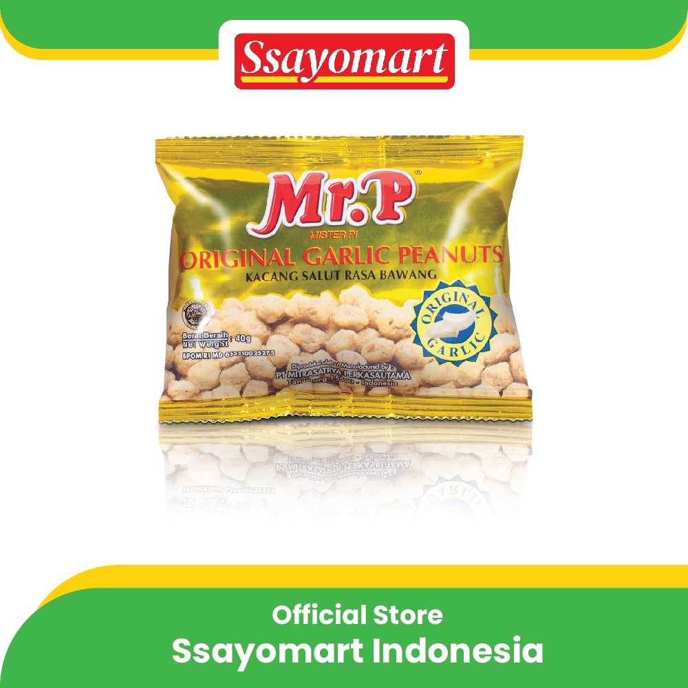 

MR.P Onion Garlic Peanuts 40 Gr Kacang Bawang