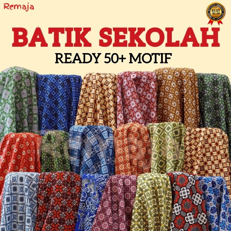 kain Batik sekolah / Batik sd / batik smp Premium Quality