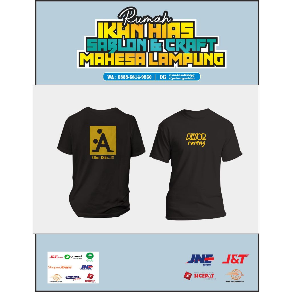 KAOS KATA-KATA VIRAL