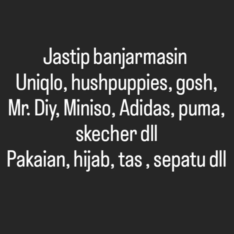 

jasa titip Banjarmasin