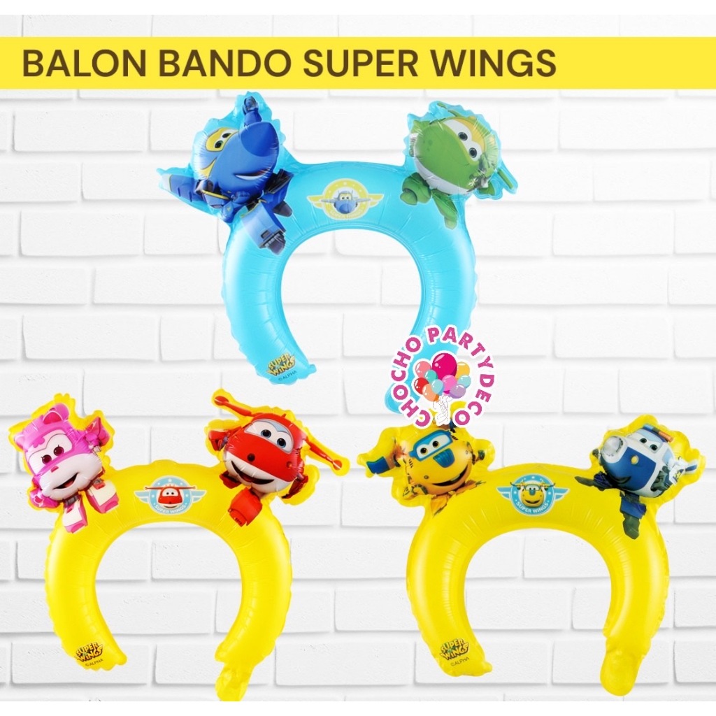 Balon Bando Super Wings Jet Dizzy Jerome Donny Paul