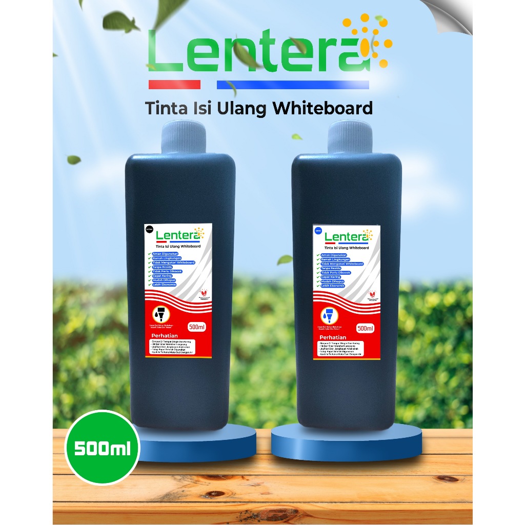 

Tinta isi ulang whiteboard 500ml 2pcs Biru dan Hitam