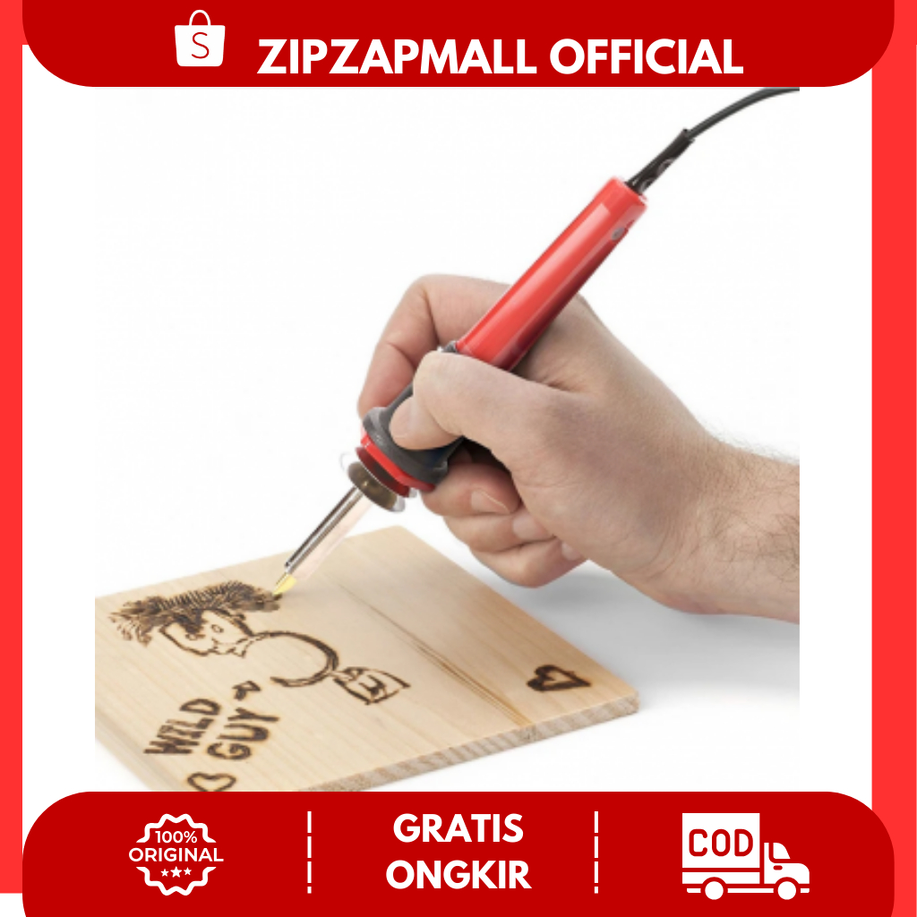 Solder Lukis Kayu Listrik AH Royal Slap-Up Solder Lukis Pyrography Wood Carving Pirograbador / Solde
