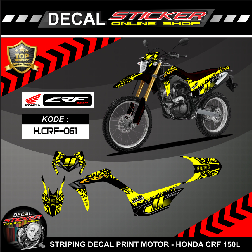 DECAL HONDA CRF150L decal crf 150 l decal crf 150 l decal crf simple decal crf
