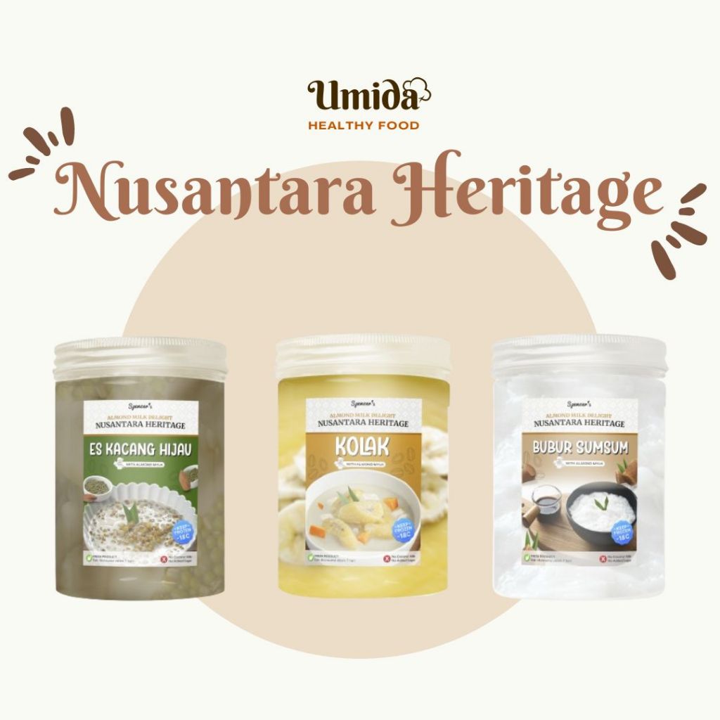 

Spencer's Es Kacang Hijau with Almond Milk - Spencer's Kolak with Almond Milk - Spencer's Bubur Sumsum with Almond Milk