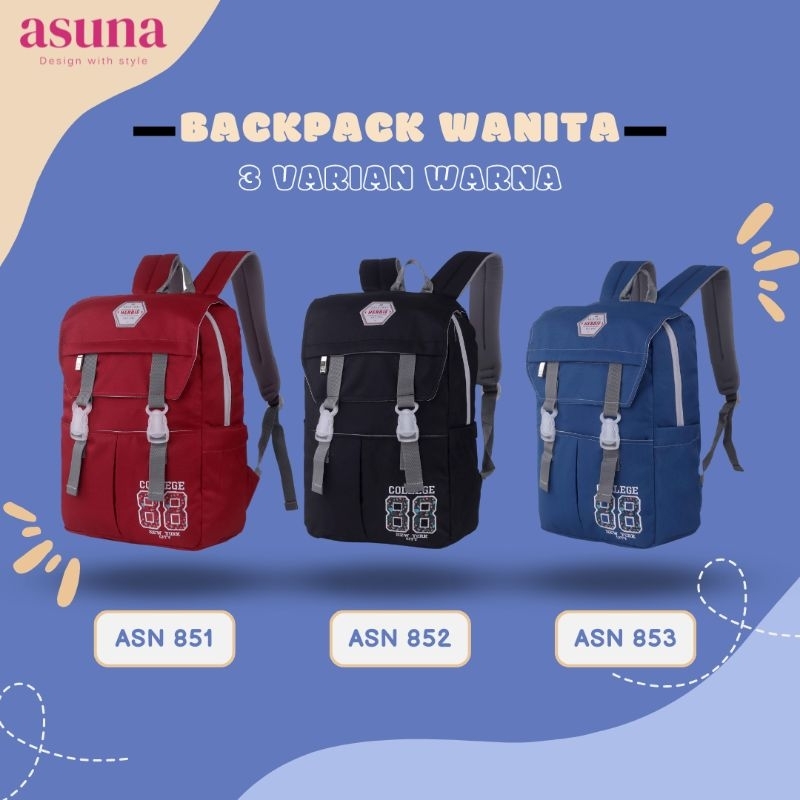 LEVIN - Tas Backpack Wanita Tas Ransel ASN