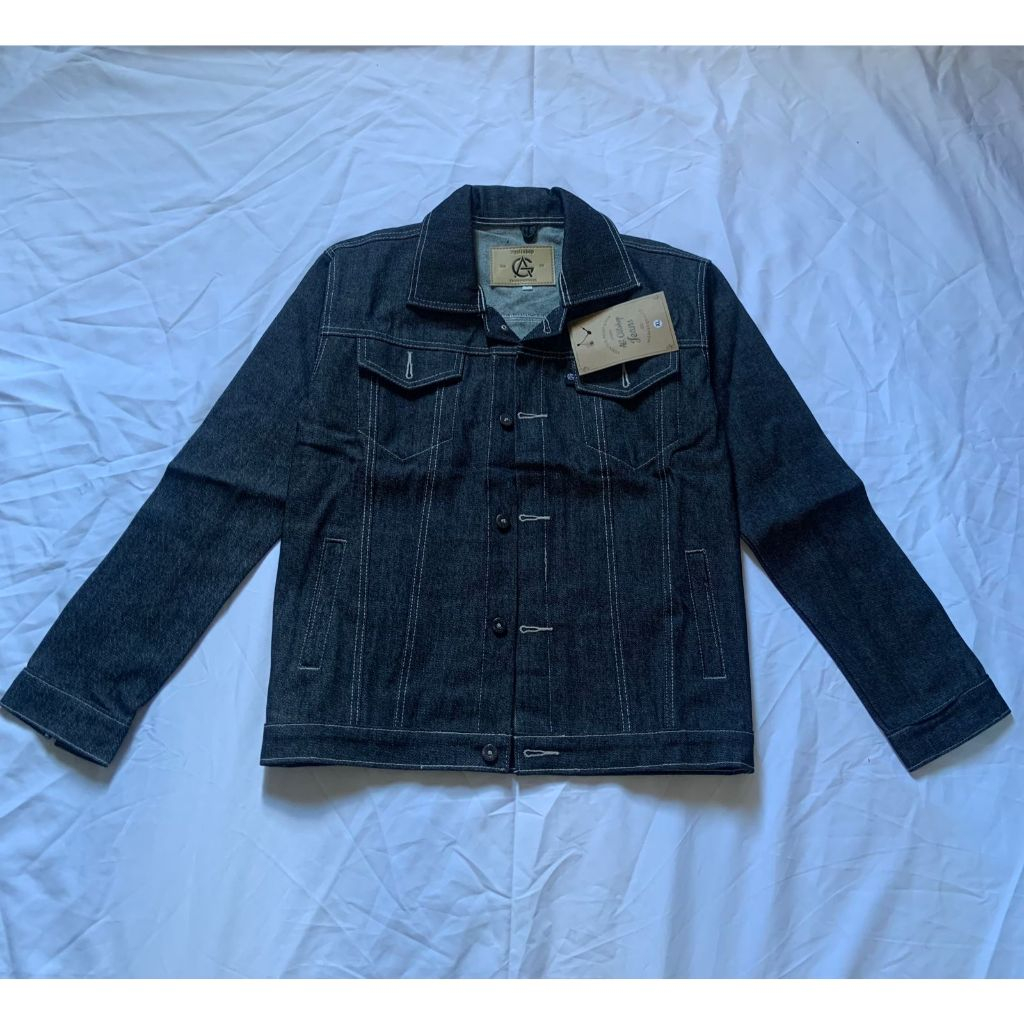 Hot Product Jaket Denim 14Oz - Jaket Jeans Pria - Jaket Denim Trucker - Raw Denim