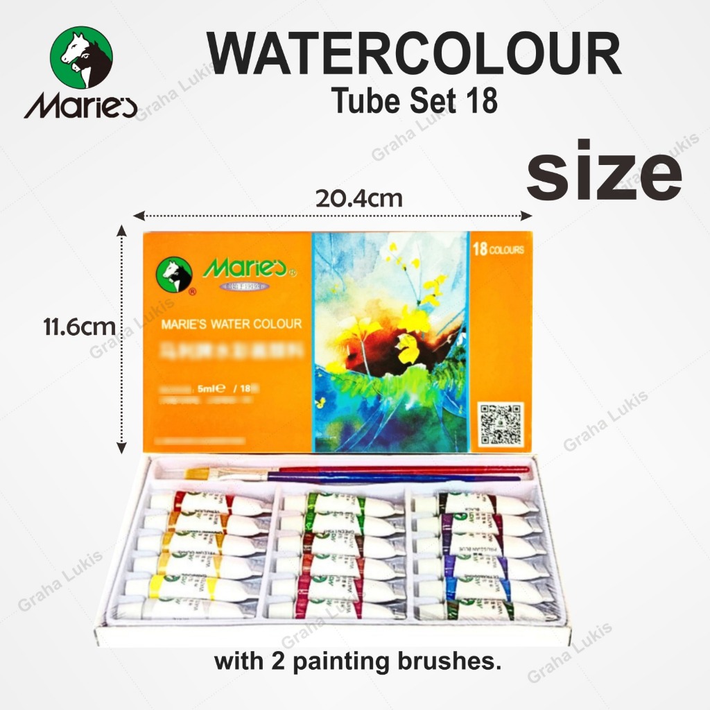 

H7Y Maries Watercolour Tube Set 18